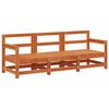 vidaXL Sectional Sofa Units 3 Piece Wax Brown Solid Pine Wood