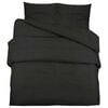 vidaXL Duvet Cover Set Black 220x240 cm Cotton