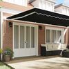vidaXL Retractable Awning Black 600 x 300 cm Polyester and Aluminium