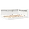 vidaXL Bookcase Bed with Headboard White 160 x 200 cm Engineered wood