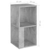 vidaXL Corner Cabinet Concrete Grey 33x33x67 cm Engineered Wood