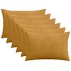 vidaXL Cushion Cover 6 pcs HEERLEN Yellow 50 x 75 cm Corduroy