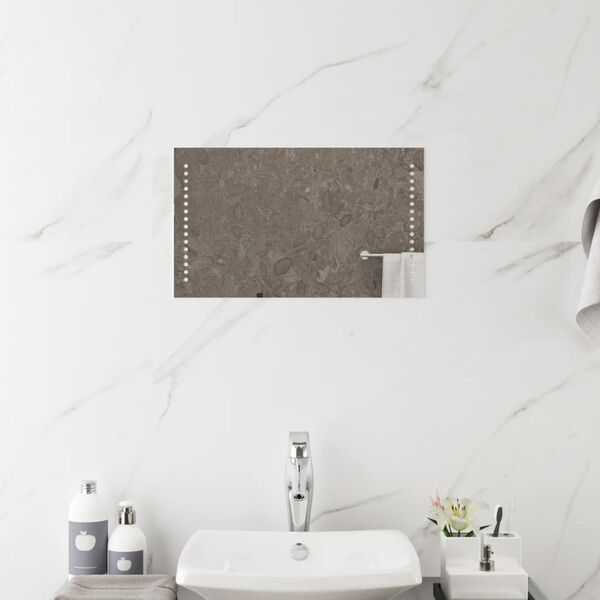 vidaXL LED Bathroom Mirror 30x50 cm