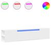 vidaXL TV Wall Cabinet with LED White 180x31x39.5 cm