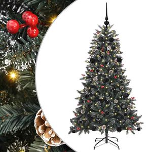vidaXL Artificial Christmas Tree with 150 LEDs with Stand Green 150 cm