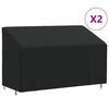 vidaXL 3-Seater Bench Covers 2 pcs 165x70x65/94 cm 420D Oxford Fabric