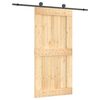 vidaXL Sliding Door 100 x 210 cm Solid Pine Wood (Untreated)