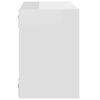 vidaXL Wall Cube Shelves 4 pcs High Gloss White 22x15x22 cm