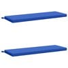 vidaXL 2-Piece Bench Cushions SOEST 2 pcs 100% Polyester Royal Blue