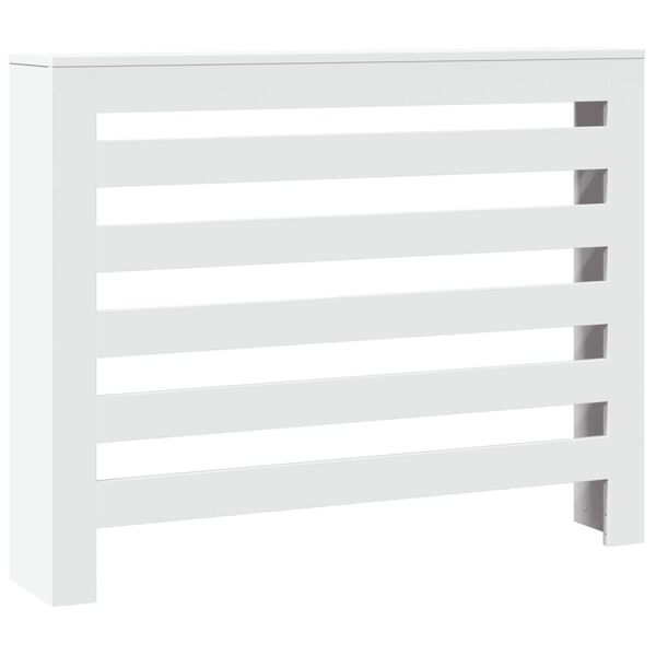 vidaXL Radiator Cover White 104x20x82 cm Engineered Wood