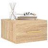 vidaXL Wall-mounted Bedside Cabinets 2 pcs Sonoma Oak 35x35x20 cm