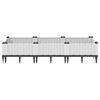vidaXL Garden Planter with Pegs White 125x40x28.5 cm PP