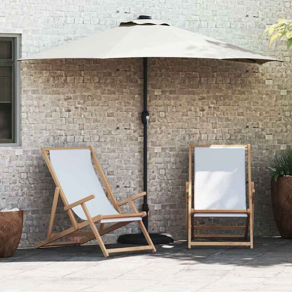 vidaXL Garden Parasol Sand 294 x 150 x 224 cm Polyester and Steel