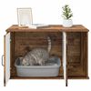 vidaXL Cat House Old Wood 85 x 55 x 50 cm Engineered Wood