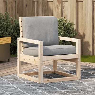 vidaXL Garden Chair 57.5x63x76 cm Solid Wood Pine