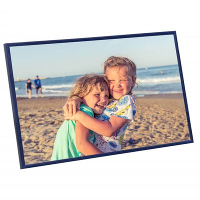 vidaXL Photo Frames Collage 3 pcs for Wall or Table Blue 10x15 cm MDF