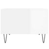 vidaXL Coffee Table High Gloss White 60x50x36.5 cm Engineered Wood