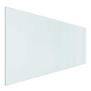 vidaXL Fireplace Glass Plate Transparent 120 x 50 cm Glass