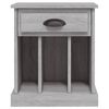 vidaXL Bedside Cabinet Grey Sonoma 43x36x50 cm