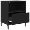 vidaXL Bedside Cabinet 2 pcs Black 49 x 36 x 61 cm Engineered wood