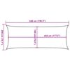 vidaXL Sunshade Sail 160 g/m&sup2; Red 2x5 m HDPE