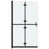 vidaXL Foldable Walk-in Shower Wall Frosted ESG Glass 80x190 cm