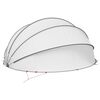 vidaXL Pool Dome Folding Manual Grey and Orange 546 x 516 x 250 cm