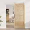 vidaXL Sliding Door ORKDAL Brown 86 x 211 cm Solid Pine Wood