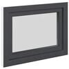 vidaXL Basement Window "RISOR" 80x50 cm Tilt&Turn DIN Left Anthracite