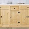 vidaXL Cabinet SKI Honey Brown 40 x 46 x 81.5 cm Solid Pine Wood