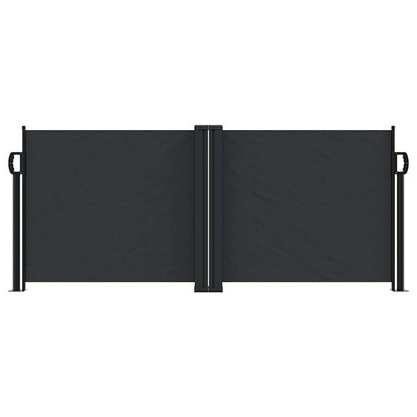 vidaXL Retractable Side Awning Black 100x600 cm