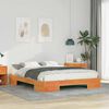 vidaXL Bed Frame Brown 140 x 200 cm