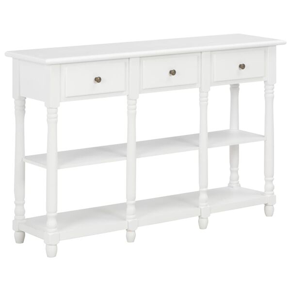 vidaXL Console Table White 120x30x76 cm MDF