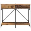 vidaXL Console Table Old Wood 100 x 39 x 78.5 cm Engineered Wood