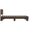 vidaXL Bed Frame without Mattress Brown Oak 90x190 cm Single
