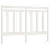 vidaXL Bed Headboard White 156x4x100 cm Solid Wood Pine