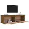 vidaXL Wall Cabinets 2 pcs Honey Brown 60x30x35 cm Solid Pinewood