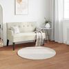 vidaXL Faux Rabbit Fur Rug Olite Cream &Oslash; 80 cm Polyester