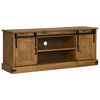 vidaXL TV Cabinet HALDEN 2 Sliding Doors 150x40x60 cm Solid Wood