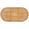 vidaXL Garden Dining Set Folding 7 pcs Brown Solid Acacia Wood