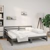 vidaXL Pull-out Day Bed without Mattress Grey 2x(80x200)cm