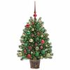 vidaXL Artificial Christmas Tree with 150 LEDs Green 95 cm PE and PVC