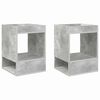 vidaXL End Table 2 pcs Concrete Grey 40 x 40 x 56 cm Engineered Wood