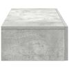 vidaXL Wall Shelf with Drawers Concrete Grey 80x33x17 cm Engineered Wood