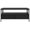 vidaXL Coffee Table Black oak 100 x 51 x 45 cm Engineered wood