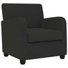 vidaXL Armchair Black Faux Lamb Fleece