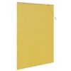vidaXL Roller Blind with Curtains Manual Yellow 150 x 220 cm Bamboo