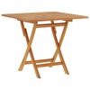 vidaXL Folding Garden Table 85x85x76 cm Solid Teak Wood