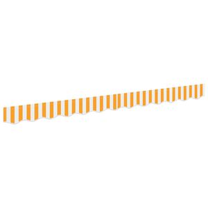 vidaXL Awning Valance Replacement Yellow and White 230 x 20 cm
