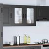 vidaXL Kitchen Wall Cabinet with Glass Door Kalmar Black Engineered Wood
